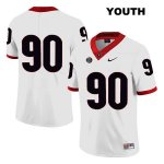 Youth Georgia Bulldogs NCAA #90 Tramel Walthour Nike Stitched White Legend Authentic No Name College Football Jersey SVN6754MO